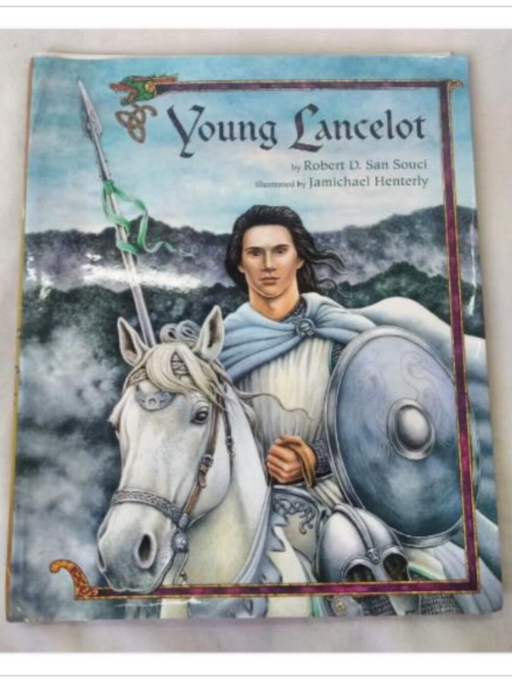 Young Lancelot Robert D. San Souci Hardcover Book Vintage Novel Read Classic